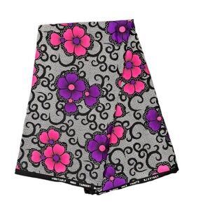 Pink and Purple African Print Ankara Fabric Pack